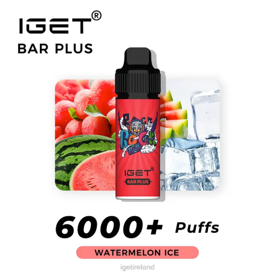 Nicotine Free IGET bar Bar Plus Vape Kit P80R373 Watermelon Ice