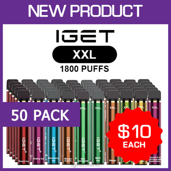 IGET bar shop XXL - 1800 PUFFS - 50 PACK P80R477