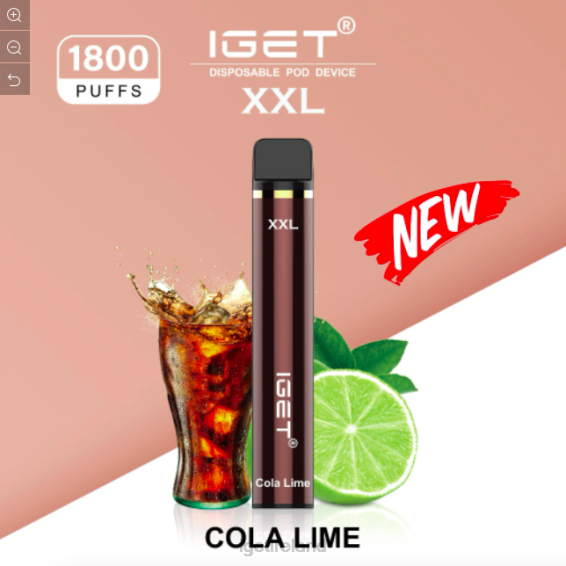 IGET bar shop XXL - 1800 PUFFS P80R450 Cola Lime