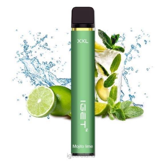 IGET vape Ireland XXL - 1800 PUFFS P80R495 Mojito Lime