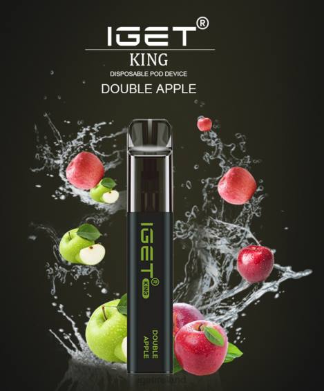 IGET vape Ireland KING - 2600 PUFFS P80R524 Double Apple