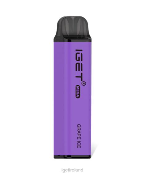 IGET vape Ireland MEGA P80R130 Grape Ice