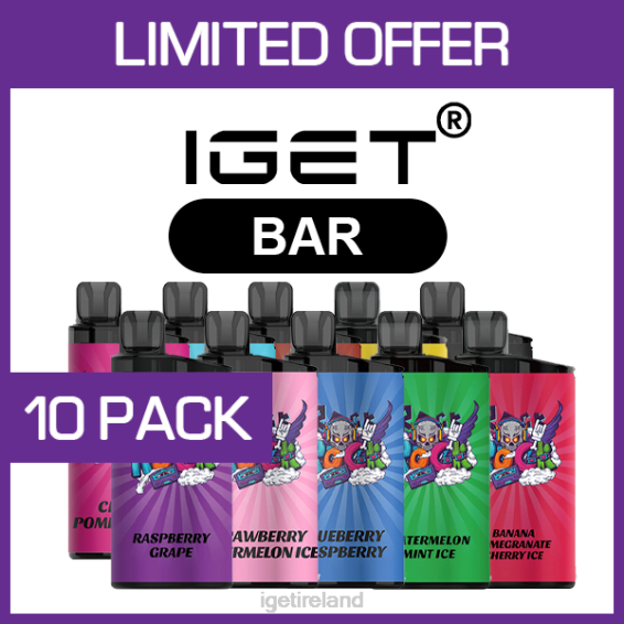 IGET bar store BAR - 3500 PUFFS - 10 PACK P80R484