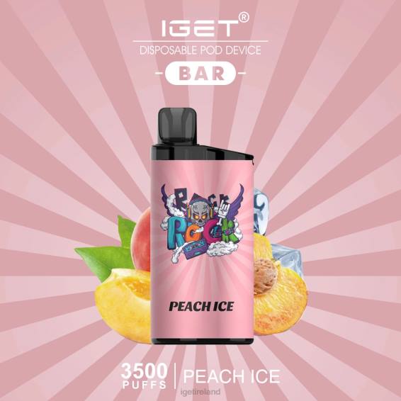 IGET bar nicotine content BAR - 3500 PUFFS P80R452 Peach Ice