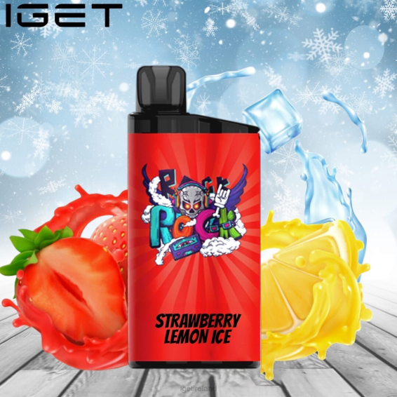 IGET bar Ireland BAR - 3500 PUFFS P80R595 Strawberry Lemon Ice