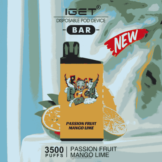 IGET store BAR - 3500 PUFFS P80R616 Passionfruit Mango Lime