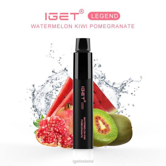 IGET bar Ireland LEGEND - 4000 PUFFS P80R658 Watermelon Kiwi Pomegranate