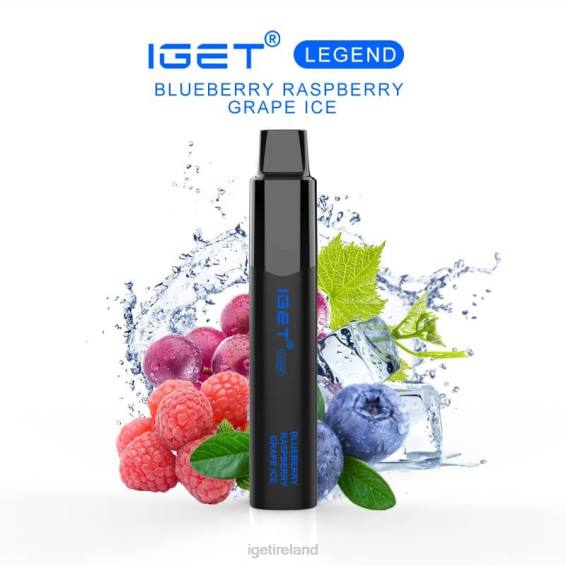 IGET bar LEGEND - 4000 PUFFS P80R659 Blueberry Raspberry Grape Ice