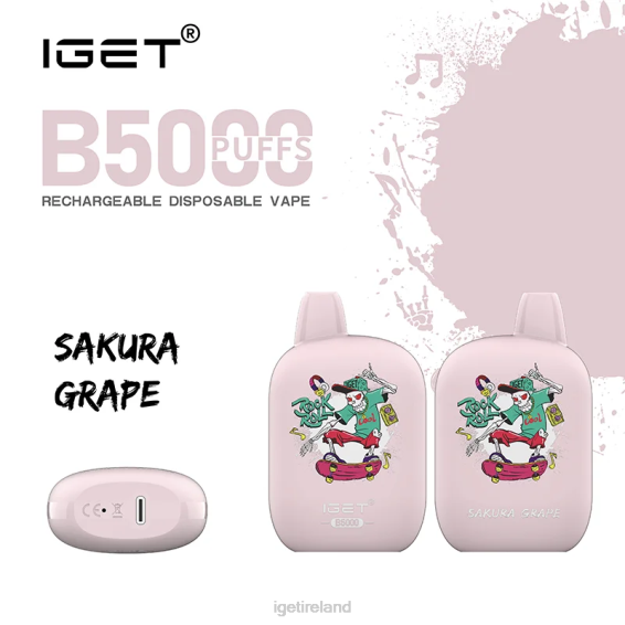 IGET bar Ireland B5000 P80R317 Sakura Grape