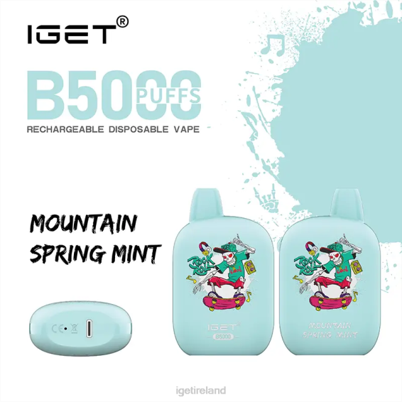 IGET bar B5000 P80R318 Mountain Spring Mint