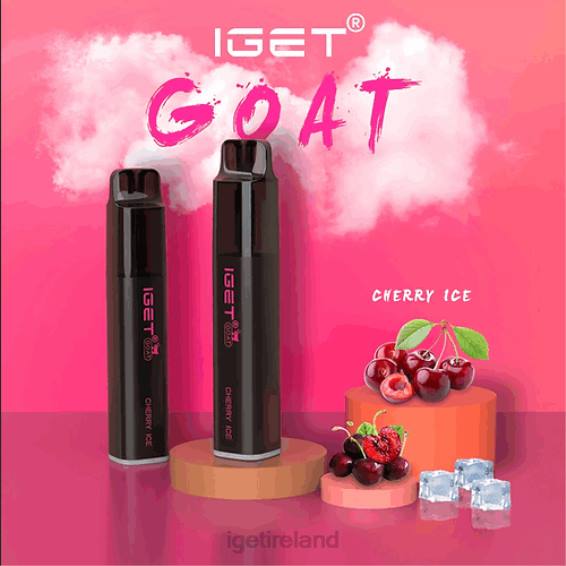 IGET bar nicotine content GOAT - 5000 PUFFS P80R485 Cherry Ice