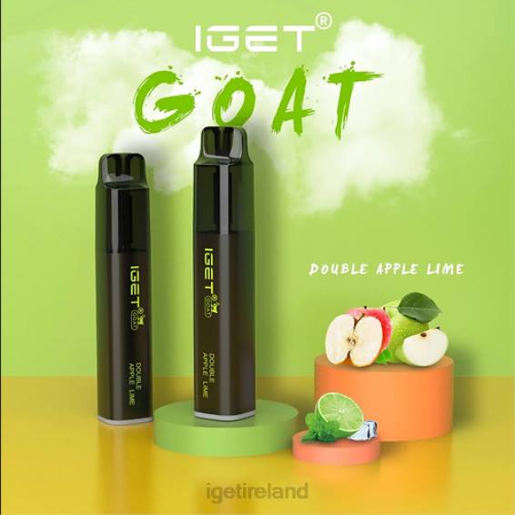 IGET store GOAT - 5000 PUFFS P80R572 Double Apple Lime