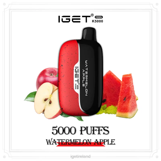 IGET store Moon 5000 Puffs P80R216 Watermelon Apple