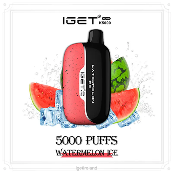 IGET bar nicotine content Moon 5000 Puffs P80R218 Watermelon Ice