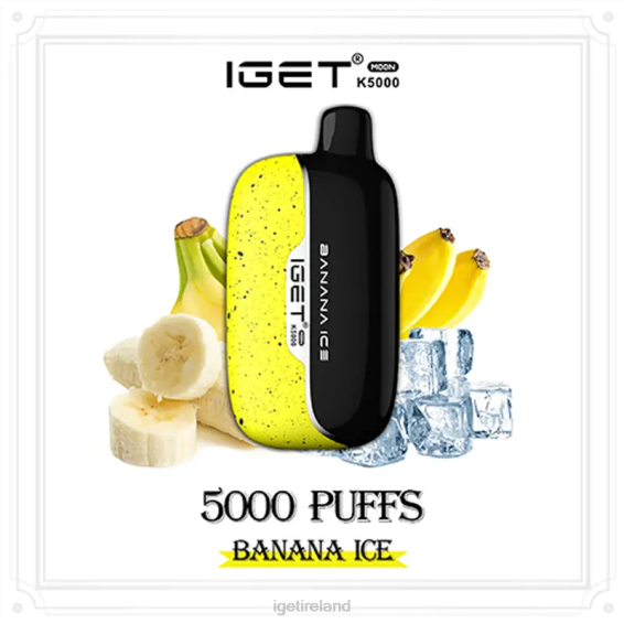 IGET bar Ireland Moon 5000 Puffs P80R221 Banana Ice