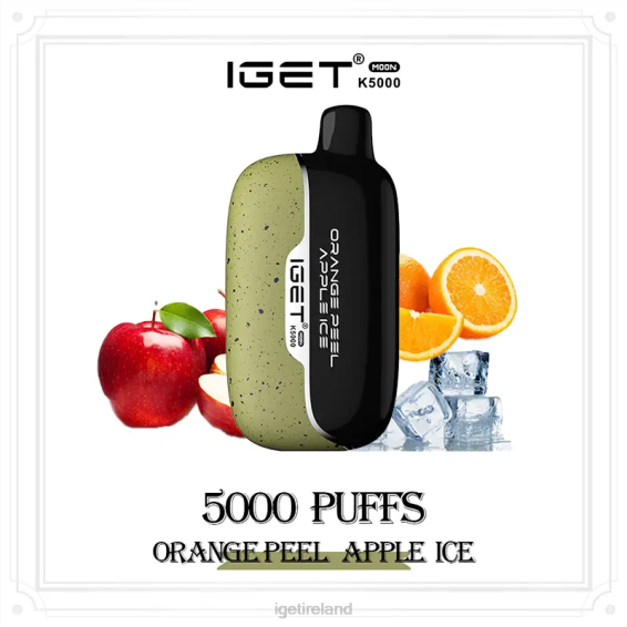 IGET store Moon 5000 Puffs P80R225 Orange Peel Apple Ice