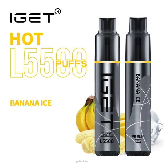 IGET bar store HOT - 5500 PUFFS P80R467 Banana Ice