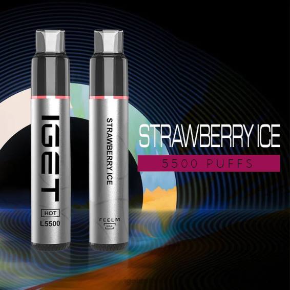 IGET bar HOT - 5500 PUFFS P80R537 Strawberry Ice