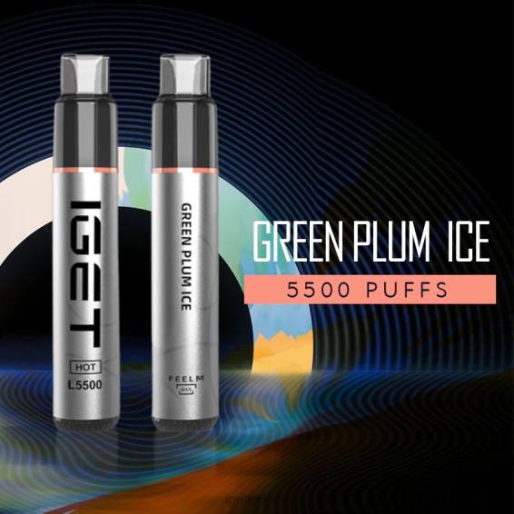 IGET bar shop HOT - 5500 PUFFS P80R538 Green Plum Ice