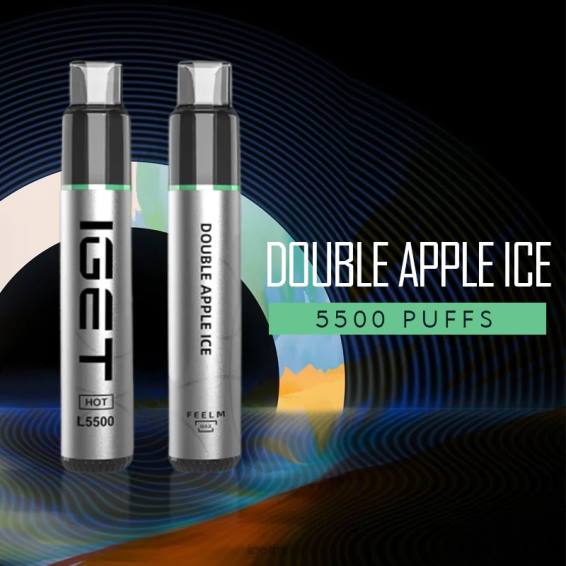 IGET bar store HOT - 5500 PUFFS P80R557 Double Apple Ice