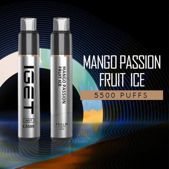 IGET bar HOT - 5500 PUFFS P80R613 Mango Passion Fruit Ice