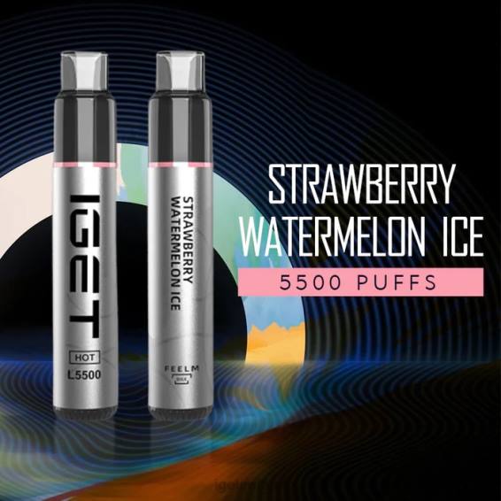 IGET bar shop HOT - 5500 PUFFS P80R635 Strawberry Watermelon Ice