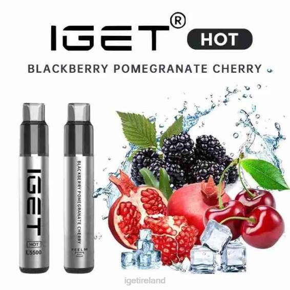 IGET shop HOT - 5500 PUFFS P80R650 Blackberry Pomegranate Cherry