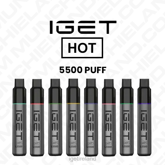 IGET bar Ireland HOT DISPOSABLE VAPE WHOLESALE (5500 PUFFS) P80R612