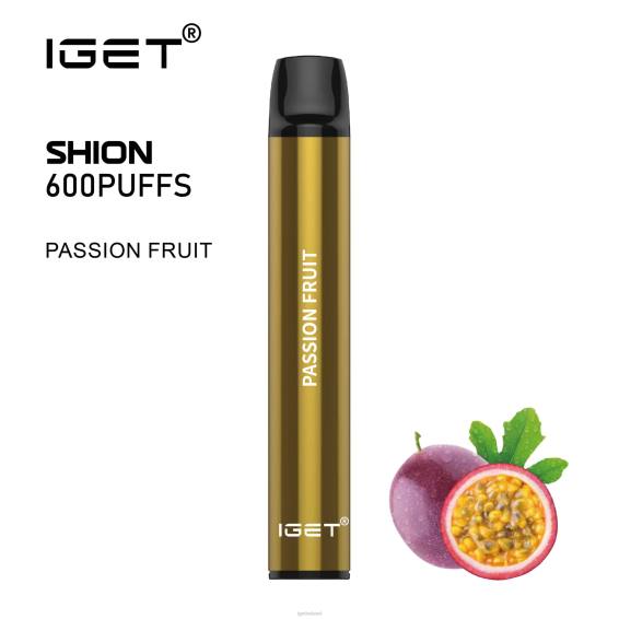 3 x IGET bar Ireland Shion P80R22 Passion Fruit