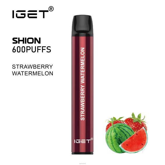 3 x IGET bar nicotine content Shion P80R28 Strawberry Watermelon