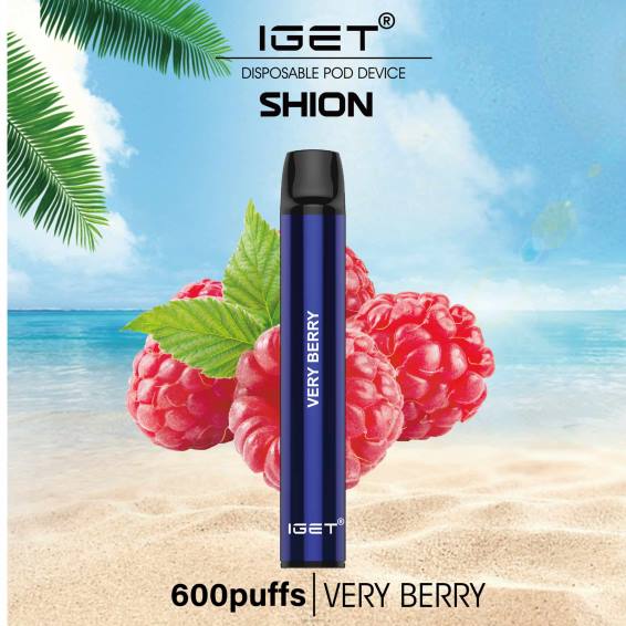 3 x IGET vape Shion P80R29 Very Berry