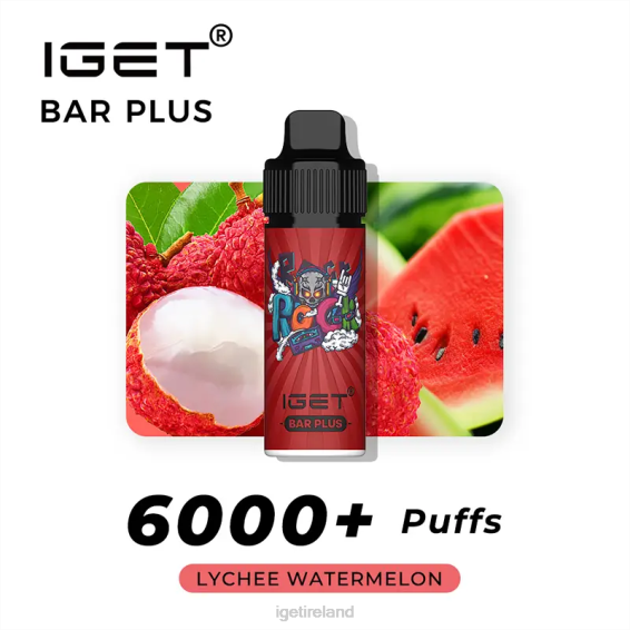 IGET bar Ireland BAR PLUS - 6000 PUFFS P80R606 Lychee Watermelon