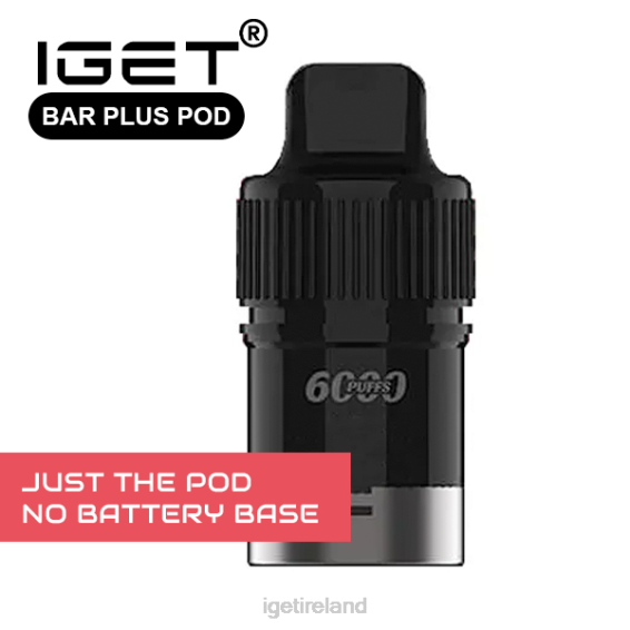 IGET bar Ireland BAR PLUS - POD ONLY - APPLE GRAPE ICE - 6000 PUFFS (NO BATTERY BASE) P80R676 Onlyapple Grape Ice