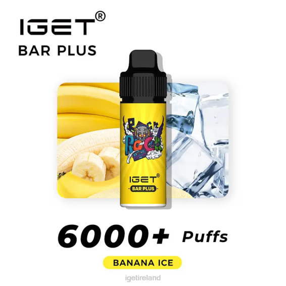 IGET bar nicotine content Bar Plus 6000 Puffs P80R244 Banana Ice