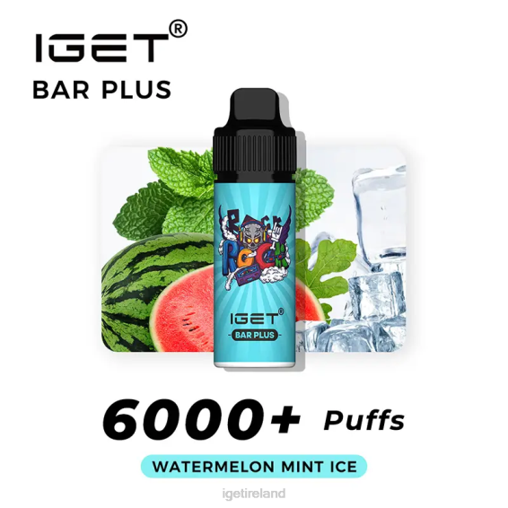 IGET bar Bar Plus 6000 Puffs P80R248 Watermelon Mint Ice