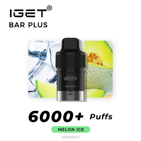 IGET store Bar Plus Pod 6000 Puffs P80R260 Melon Ice