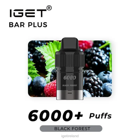 IGET bar Ireland Bar Plus Pod 6000 Puffs P80R265 Black Forest